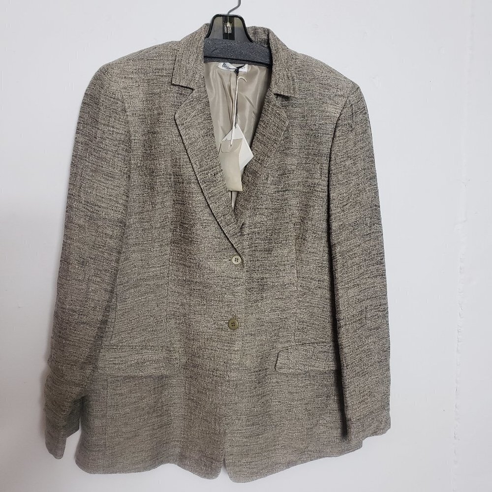 Barry Bricken Vintage Tweed Blazer size 14 new with tags.  Beautifully made